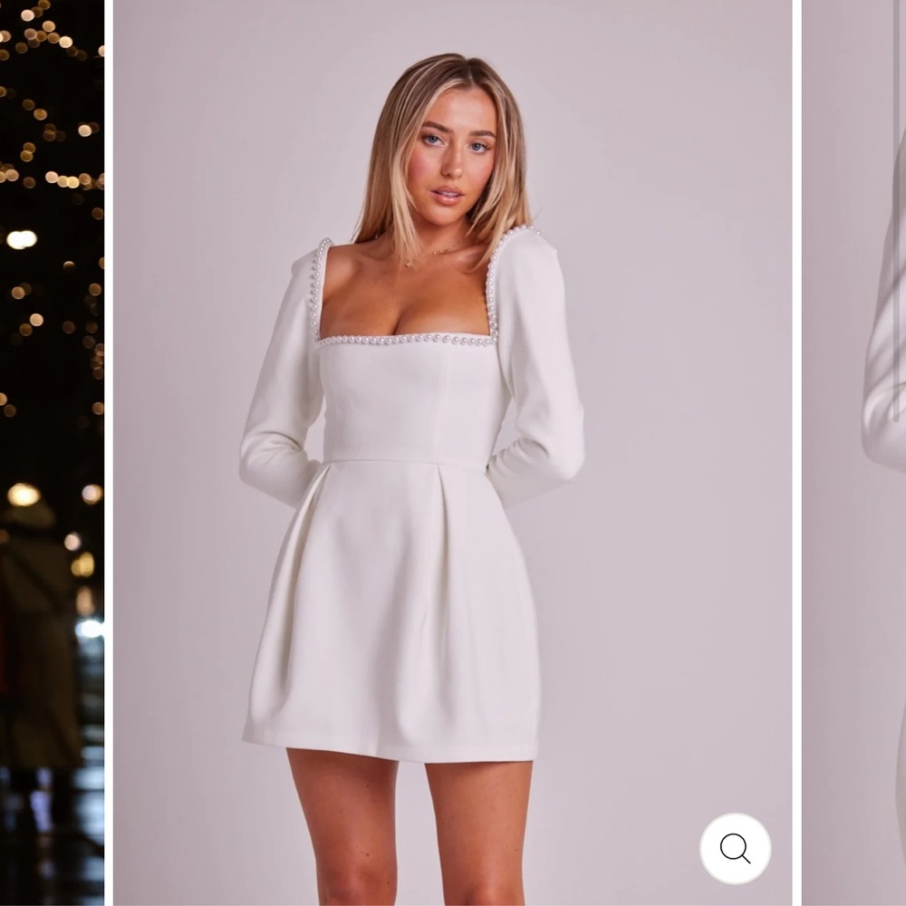 NWT THE ULTIMATE MUSE PEARL DRESS | WHITE